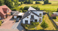 Drohnenansicht - Luxuriöses Architektenhaus mit Einliegerwohnung, Kamin & Premium-Ausstattung – *PROVISIONSFREI*