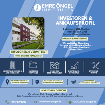 OFF-MARKET INVESTMENTS!!!, 28211 Bremen, Haus